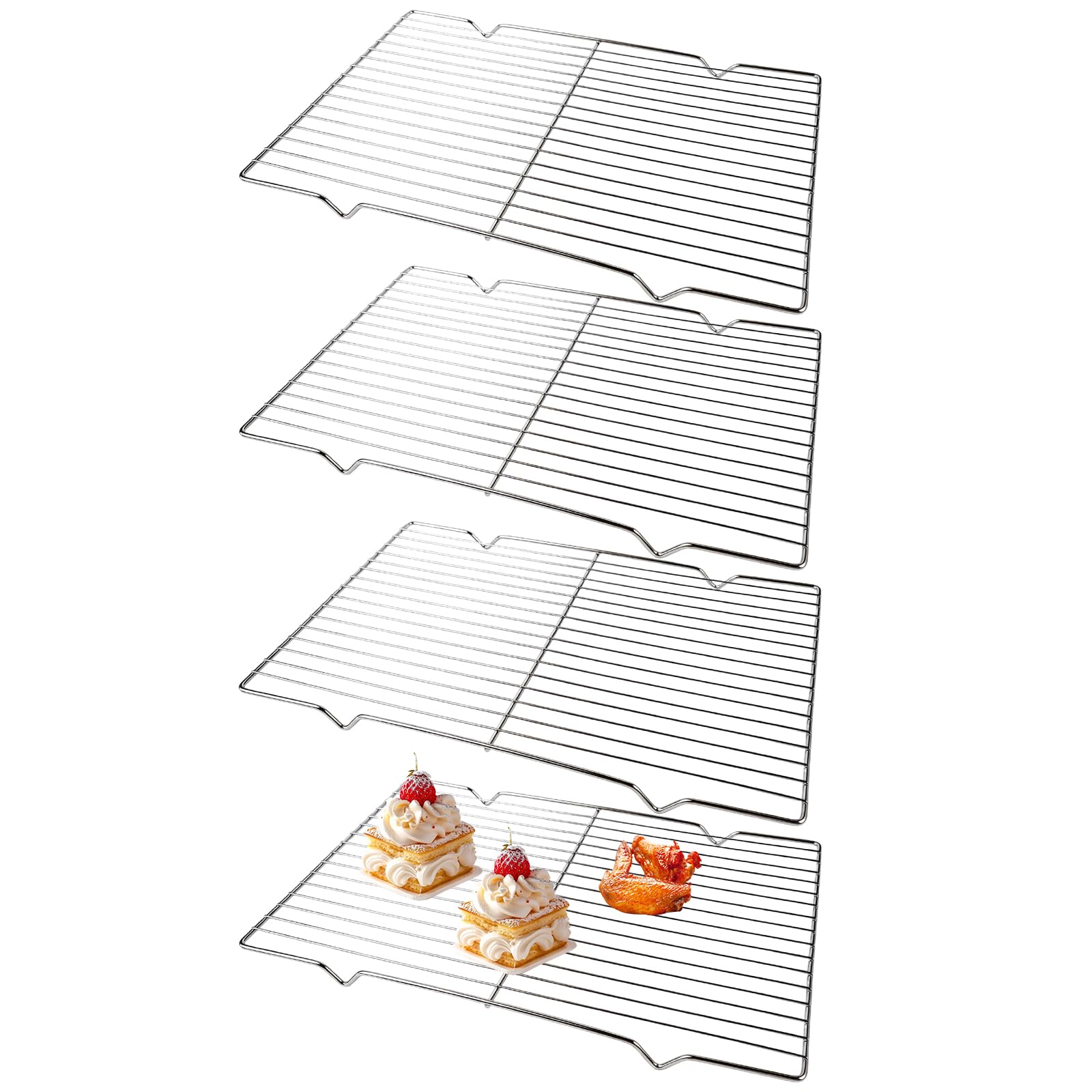 Grille de Refroidissement Pâtisserie 30×20.5cm Rectangulaire pour Cuisine et Gâteaux