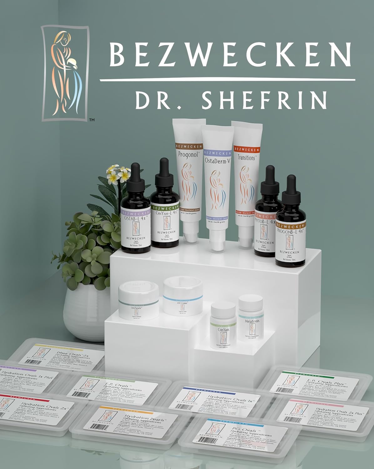 Bezwecken – Hydration Ovals 1x Plus DHEA – 16 Ovals - Same Trusted Formula - Professionally Formulated to Alleviate Vaginal Dryness in Menopausal Women - Safe, Natural & Paraben Free