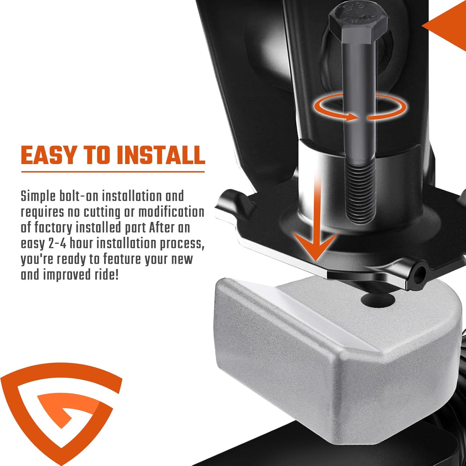 2-Inch Suspension Leveling Kit Fit for Ford F250 F350 Super Duty 4WD 2005-2023, Raise the Front of Your Truck a True 2"