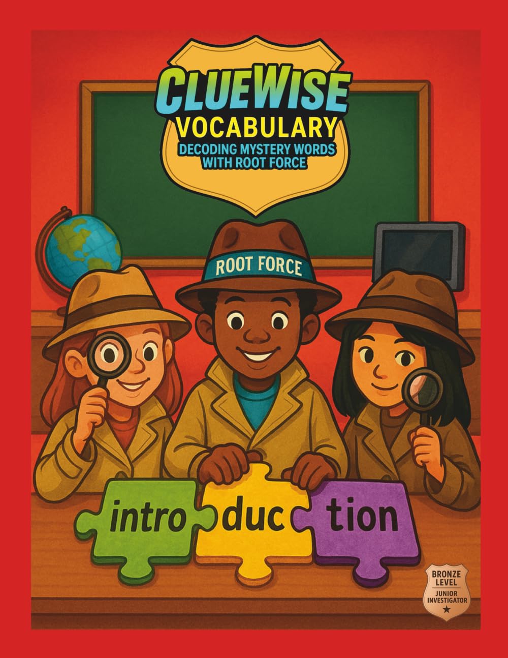 ClueWise Vocabulary (Bronze Level): Decoding Mystery Words with Root Force      Paperback – October 31, 2025