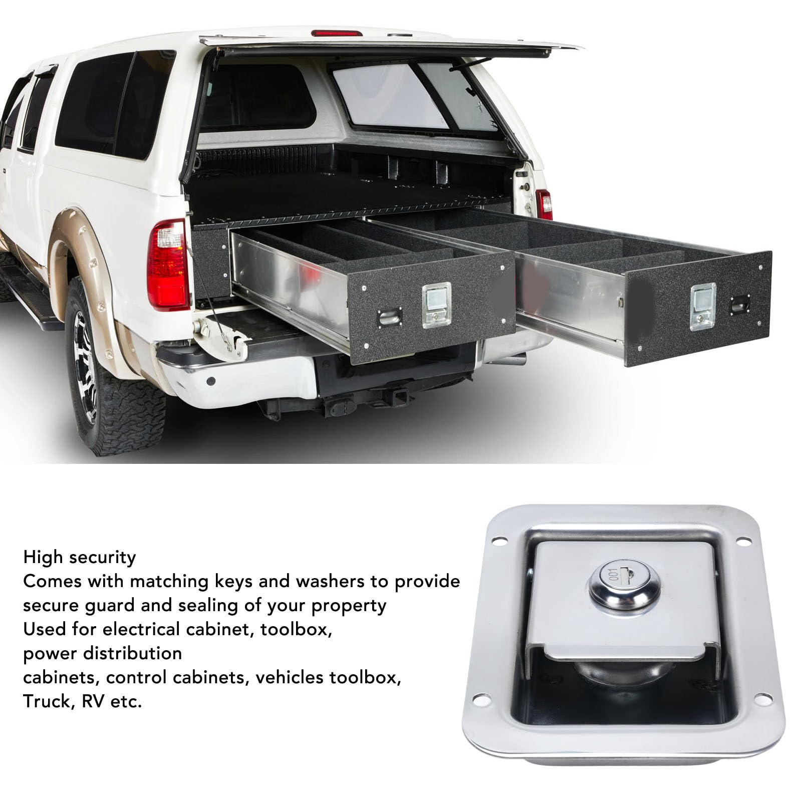 Serrure De Remorque De Voyage En Acier Inoxydable, Poignée à Palette