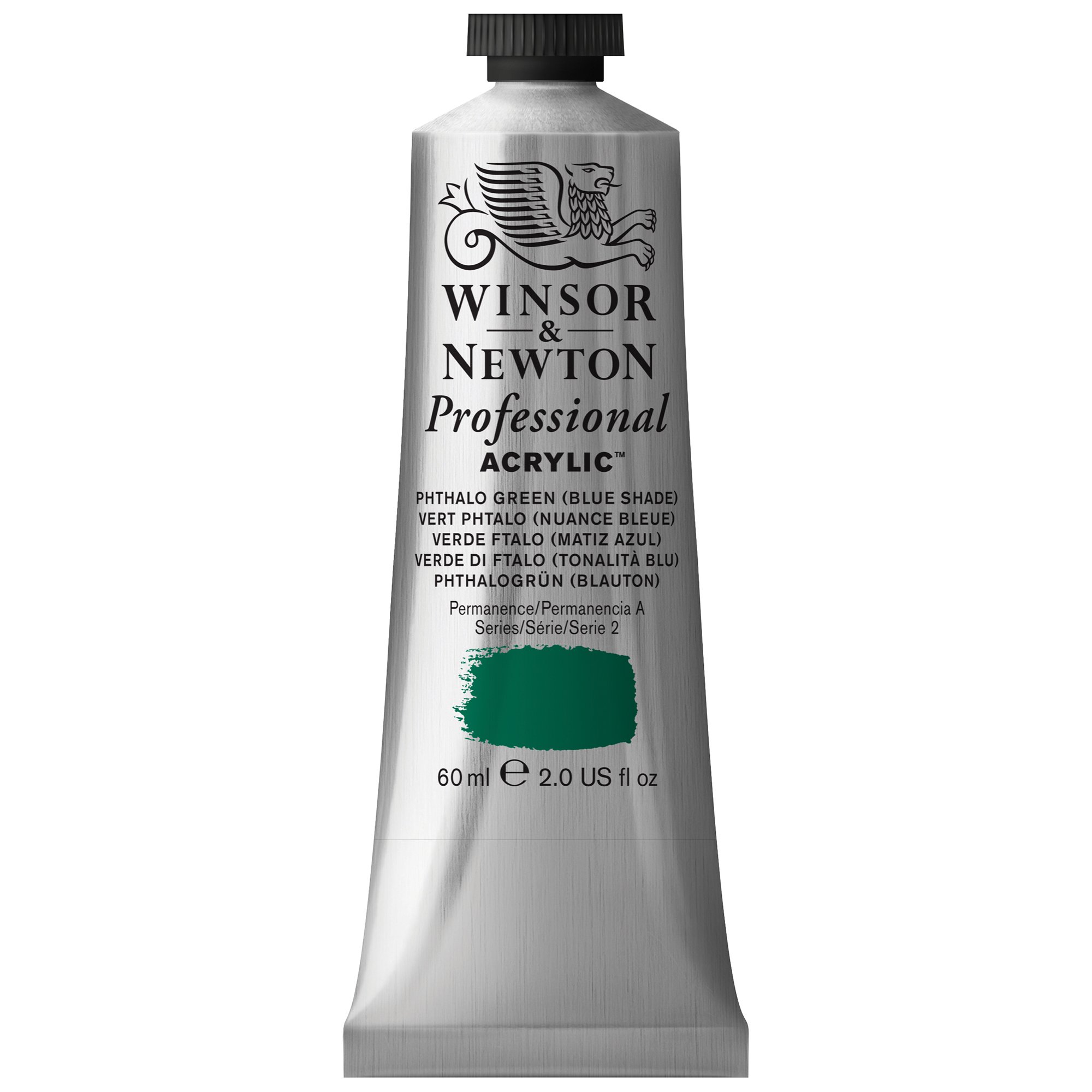 Winsor & Newton 60 ml Professional Acrylic Colour - Phthalo Green Blue Shade