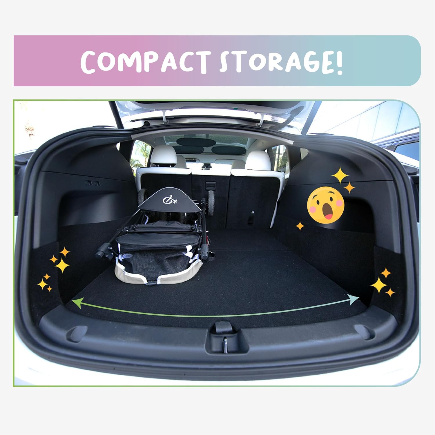 Petique Revolutionary Durable Pet Stroller, Easy Fold, Quality mesh Windows, Large Storage Basket, Secure Cup Holder Tray, Small/Medium Dogs, Cats and Pets, Supports up to 55LBS - Galaxy (Gray)