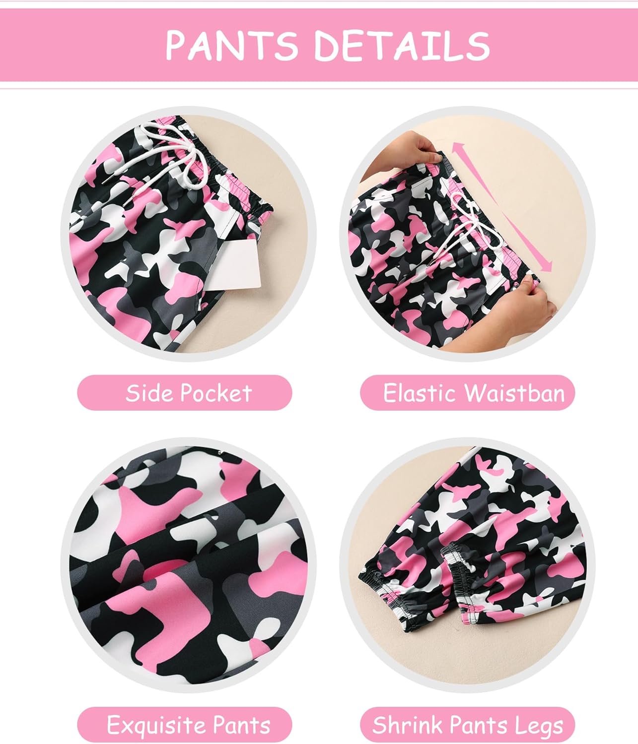 Girls Clothes Long Sleeve Hoodie and Sweat Pants 2Pcs Girls Fall Outfits Size 5-12 - Image 6