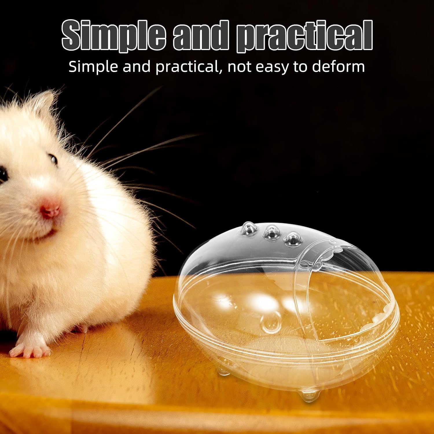 Hamster Sand Bath Box with Sturdy Abs Material and Detachable Design Small Pet Litter Box for Hamster Cage Accessories and Small Animal Toilet