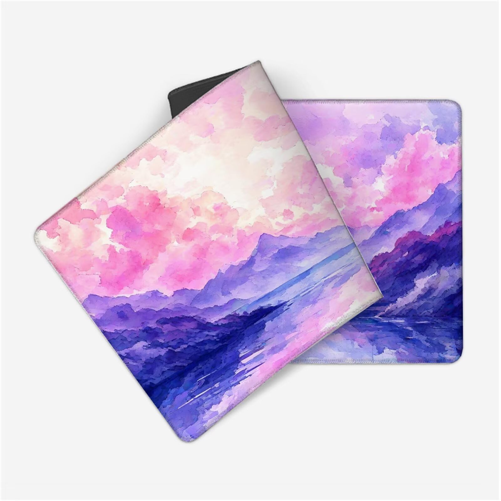 Tappetino Mouse Rosa Tappetino Scrivania Montagna Tappetino Mouse Gaming Confortevole Superficie Superfine Poliestere Fibra Base Solida in Gomma per Presa Salda Lavabile Mouse Pad 1200x600x3mm H2-93