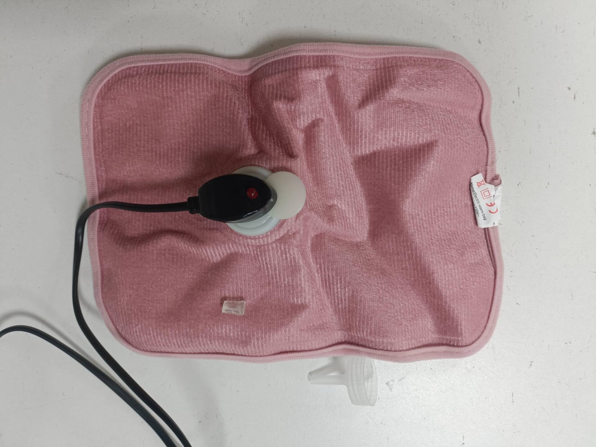 Bolsa de Agua Caliente Eléctrica,Bolsa De Agua Caliente Con Funda,Saco Calienta Camas Portátil,Recargable Portátil,A Prueba De Fugas,Mantiene El Calor Durante Mucho Tiempo (Rosa)