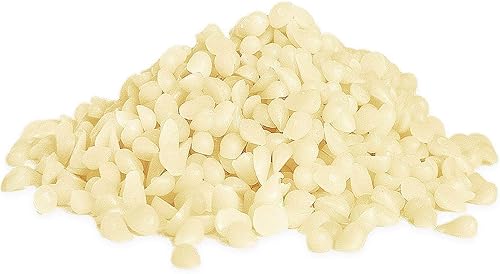 Bolitas de cera de abejas blancas Howemon 5 libras 100% puras y naturales, triple filtradas para cuidado de la piel, cara, cuerpo y cabello, ideal