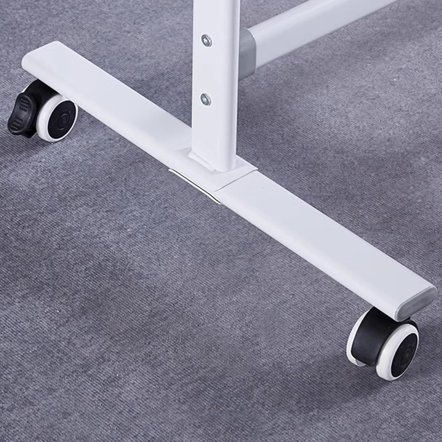 Large Rolling Music Staff Whiteboard, Double Sided Magnetic White Board on Wheels - Aluminium Frame and Stand - Reversible Design