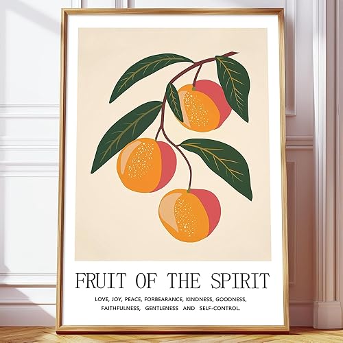 Vista 9 de William Morris - Arte de pared con estampado floral de flores naranjas, arte de pared estético de William Morris, arte de pared botánico de William