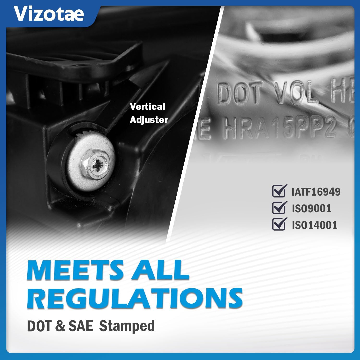 Headlights Assembly for 2004-2009 Mazda 3 Sedan Halogen Headlamp Replacement, High/Low Beam W/Bulbs, Driver&Passenger Side