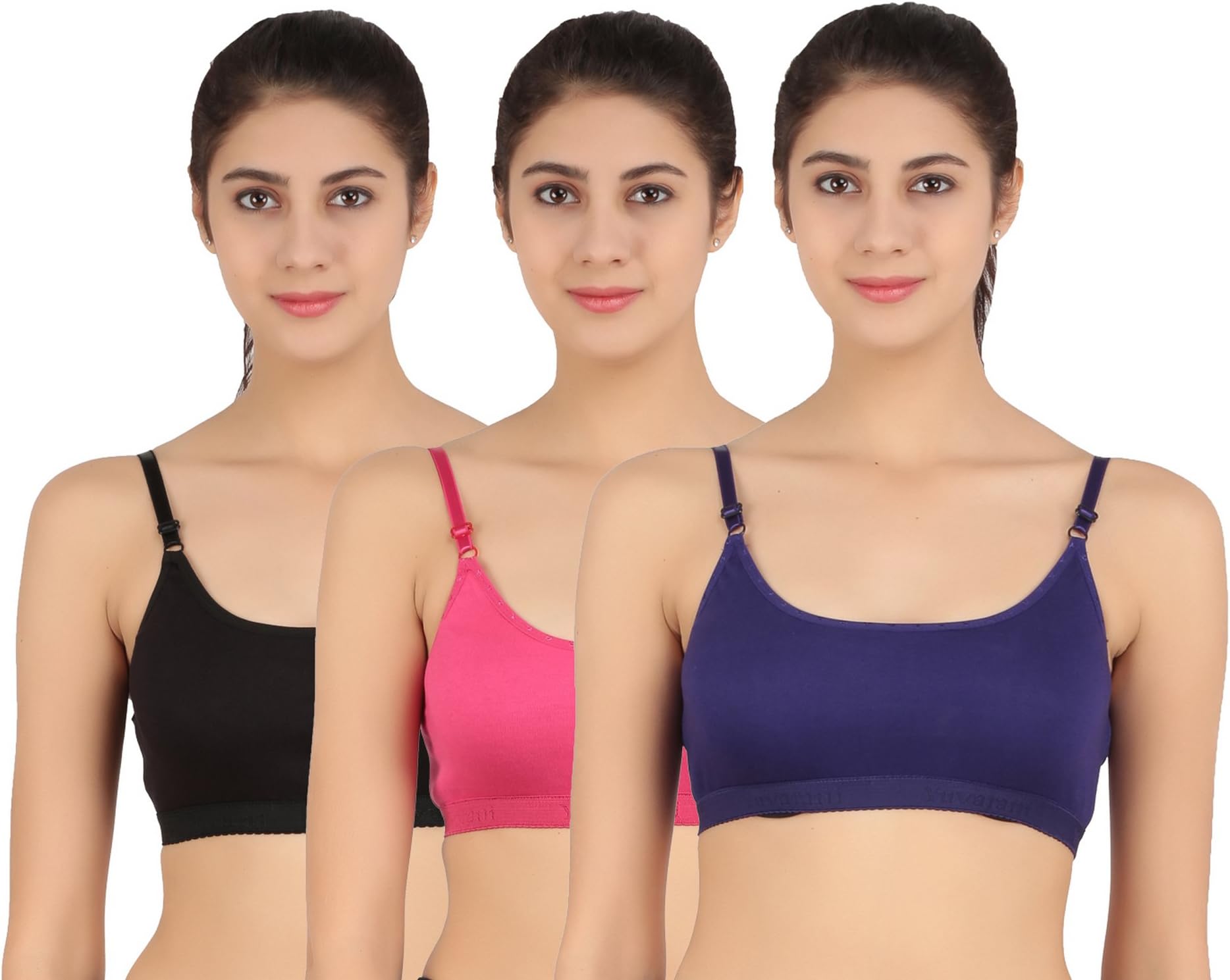 Yuvarani Teenagers' Bra/Sports Bra/Beginners' Bra (Pack of 3)_11