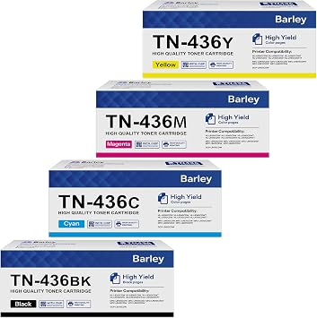 TN-436 TN436 Super High Yield Toner Cartridge Set Compatible TN436BK TN436C TN436Y TN436M Replacement for Brother TN436 TN-436 MFC-L8900CDW HL-L8360 MFC-L9570CDW 4 Pack