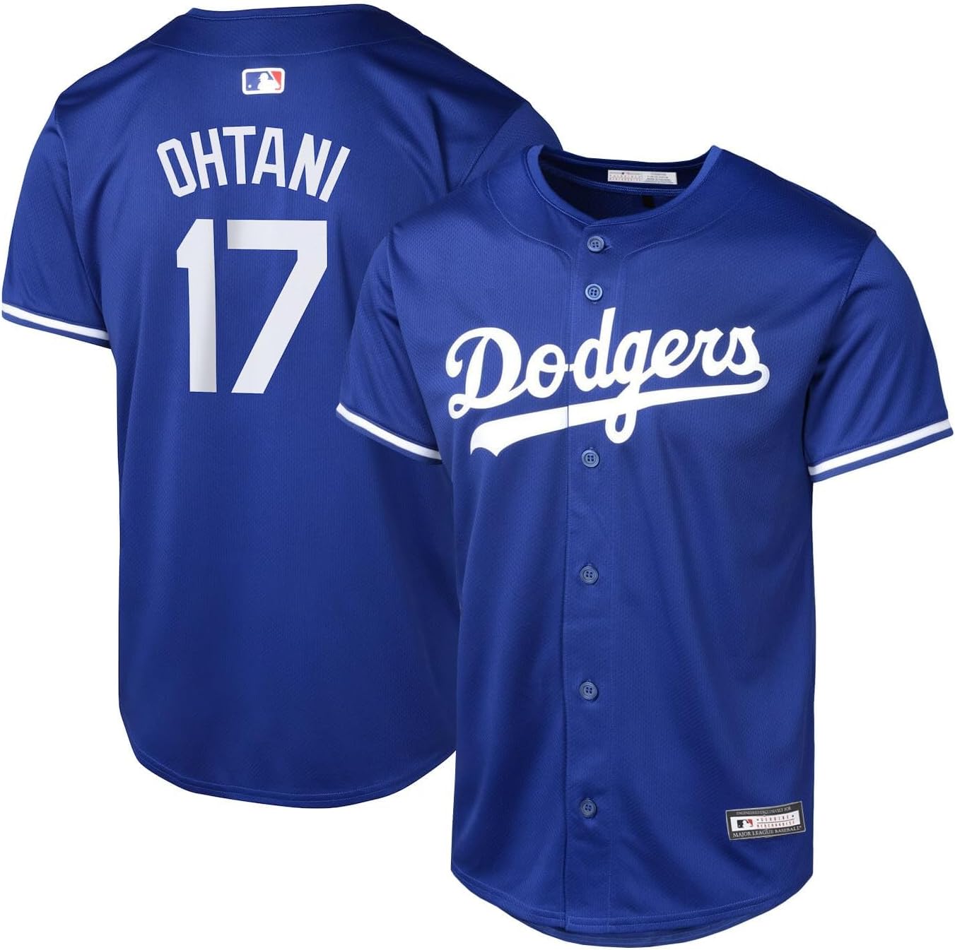 Outerstuff Boy's Shohei Ohtani Los Angeles Dodgers MLB Kids Youth 8-20 White Home Player Jersey Jersey (Pack of 1)