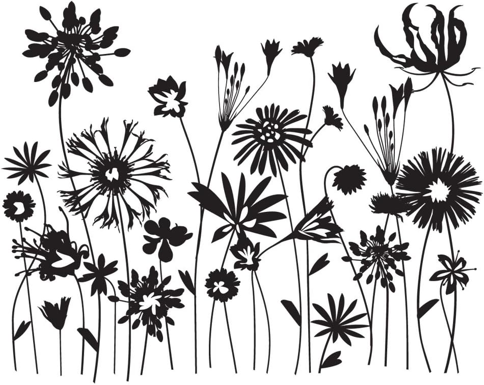 Hero Arts Cling Stamp, Blooming Meadow