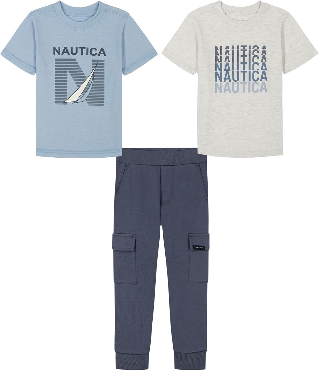 Nautica Conjunto de 3 pantalones y dos camisetas para niño