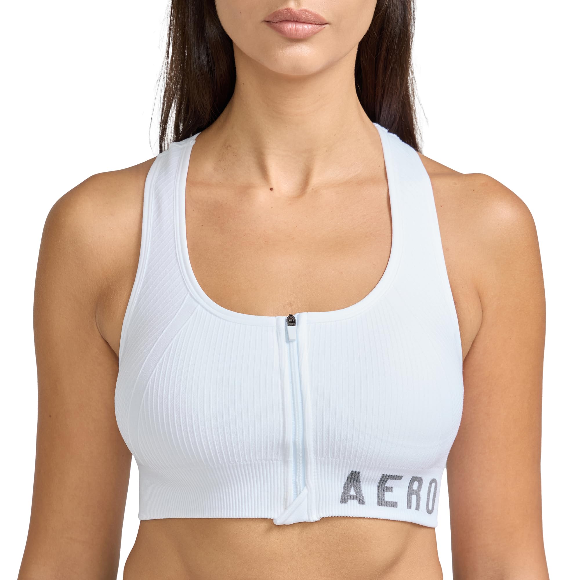 AEROPOSTALE Women's Performance Zip Up Sports Bra