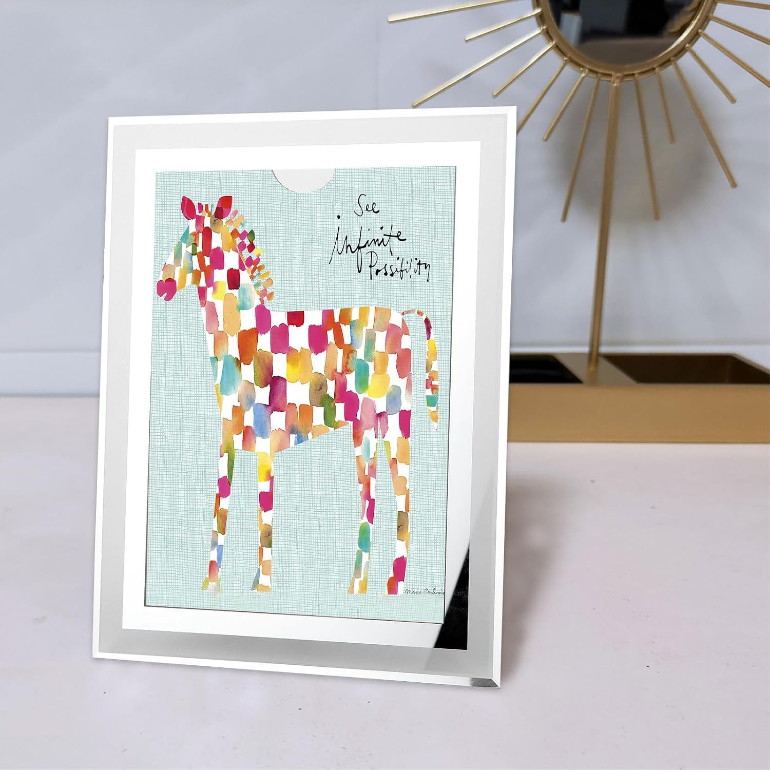 Crystal Glass Photo Frame for Certificates and Awards Display