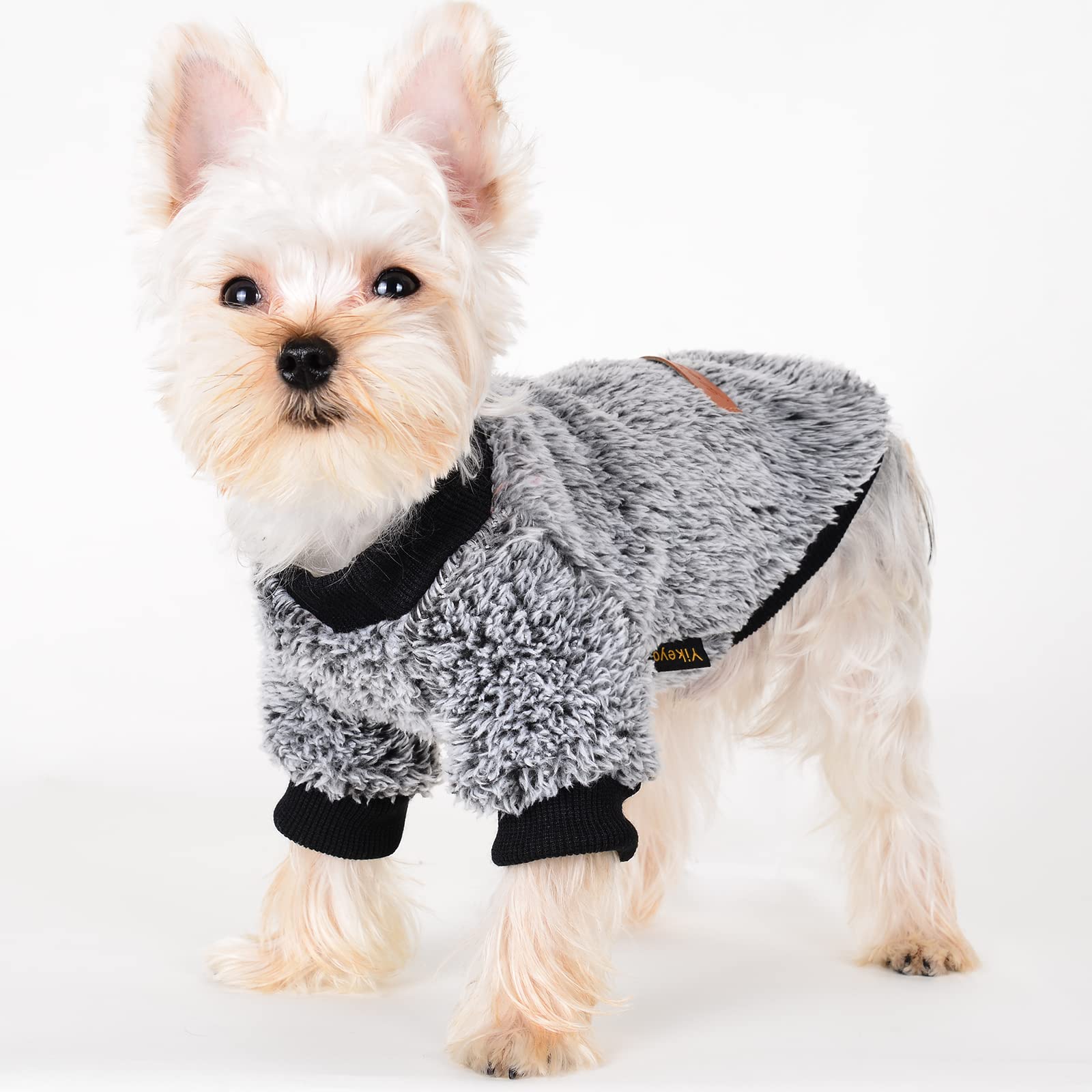 YIikeyo Pet Dog Clothes Dog Sweater Soft Thickening Warm Pup Dogs Shirt