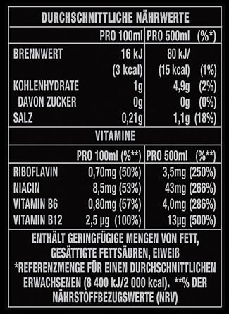 Monster Energy Absolutely Zero Energy Drink with Classic Monster Flavour but Zero Sugar & Zero Calories, Energy Drink Palette, Disposable Tin (24 x 500 ml)