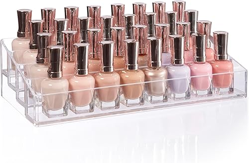 STORi Organizador de tocador de plástico transparente de varios niveles soporte rectangular de 4 niveles para maquillaje paletas de sombras de ojos STORi Organizador de tocador de plástico transparente de varios niveles soporte rectangular de 4 niveles para maquillaje paletas de sombras de ojos