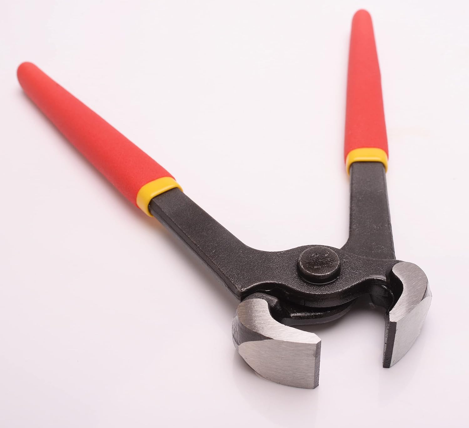 LONG RIVER Hoof Nipper 8" - Horse Farrier Tool for Goats Sheep Pigs,Farrier Nippers with Plastic Grip. (8")