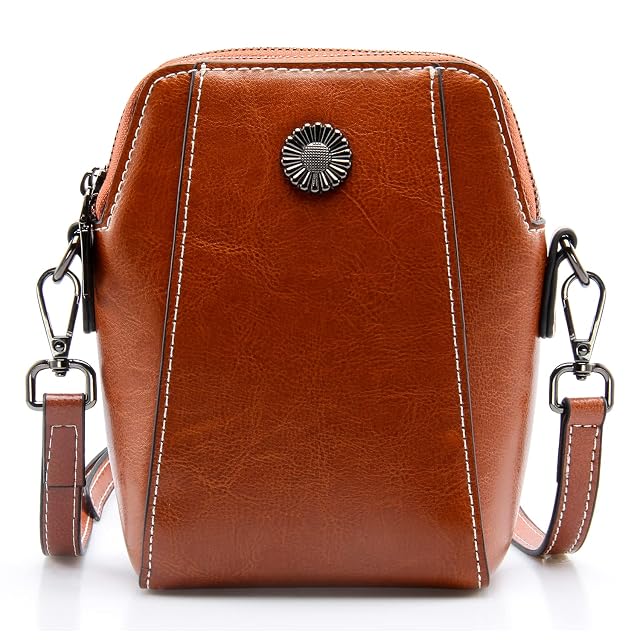 Designer Leather Small Crossbody Bags Purses for Women Cell Phone Bag Soft Womens Shoulder Handbags Gifts for Women