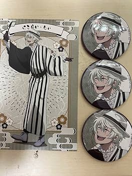 文豪ストレイドッグス　ニコライ　ゴーゴリ　四月莫迦　缶バッジ 文豪ストレイドッグス ニコライ ゴーゴリ 四月莫迦 缶バッジ