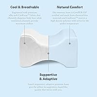 Vista 2 de Almohada ortopédica de rodilla Luna Espuma viscoelástica - Almohada para dormir de lado para dolor de cadera y alivio del dolor de espalda baja