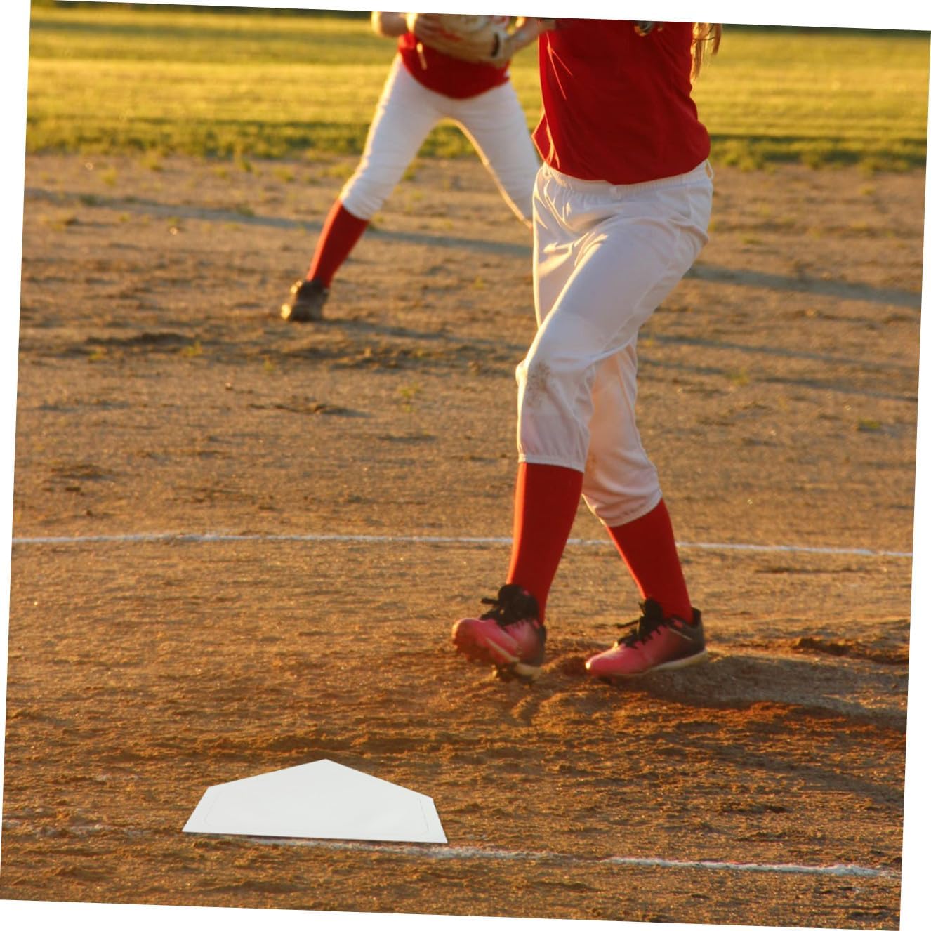 5pcs Baseball Base Set Thrown Down Rubber Pitcher Board Base for Boys and Girls