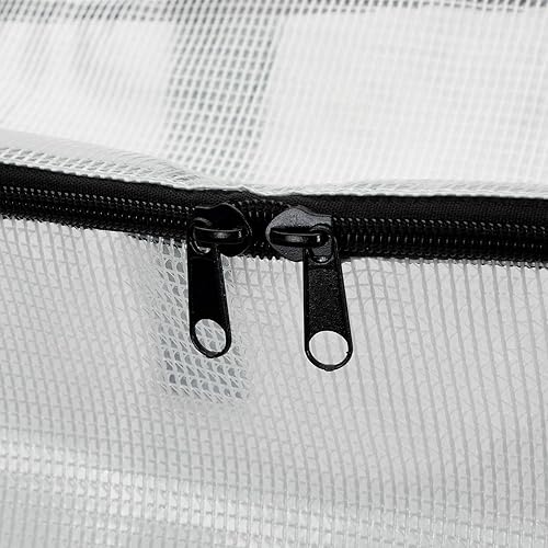 Vista 12 de Fasmov Paquete de 4 bolsas de almacenamiento transparentes con asa reforzada, organizador de armario, bolsa de vinilo para ropa de cama, mantas