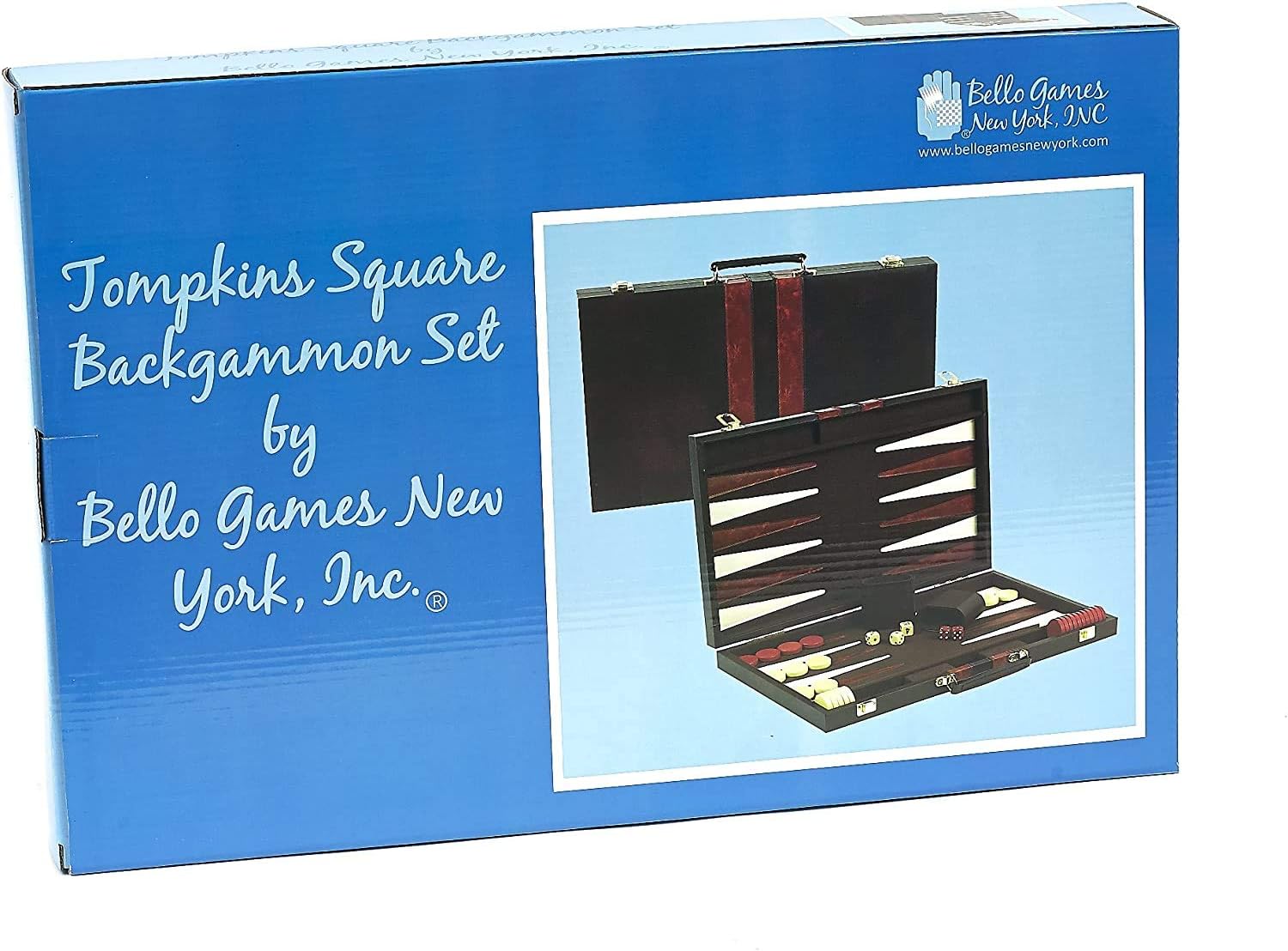 Tompkins Square Backgammon Set - Available in Small, Medium and Large Sizes