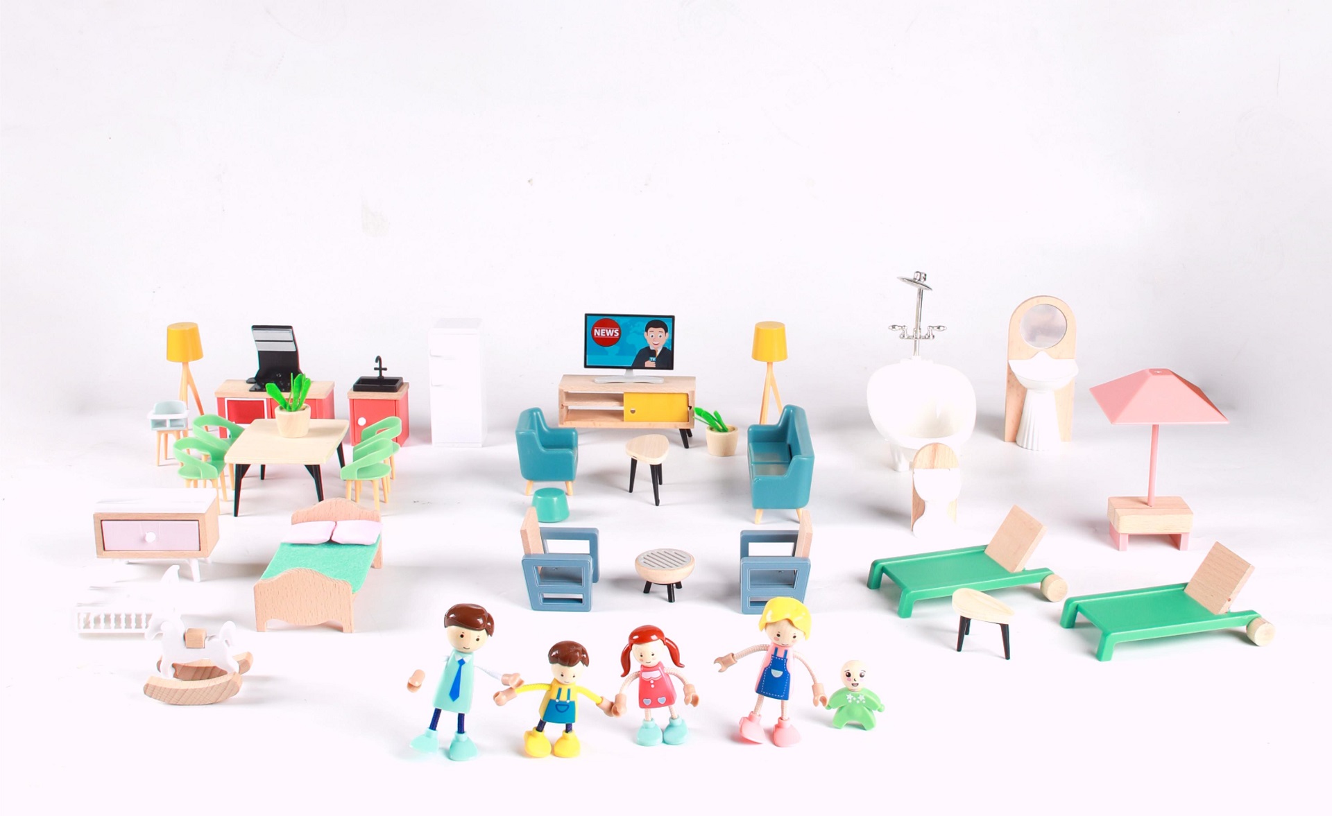 Ensemble De Meubles De Cuisine à L'échelle 1/6 Pour Poupées