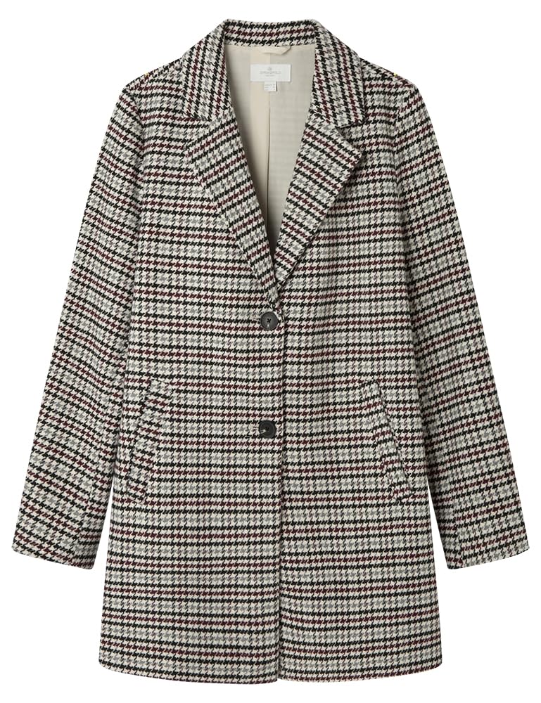 SPRINGFIELD Basic Checked Cloth Coat Capa De Tela Mujer