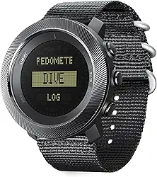 Relógio de Mergulho Unissex Submersível de 100 M, Relógio de Pulso Digital para Mergulho Com Natação, Tela LCD Com Temporizador e Contador de Passos, Barômetro, Termômetro