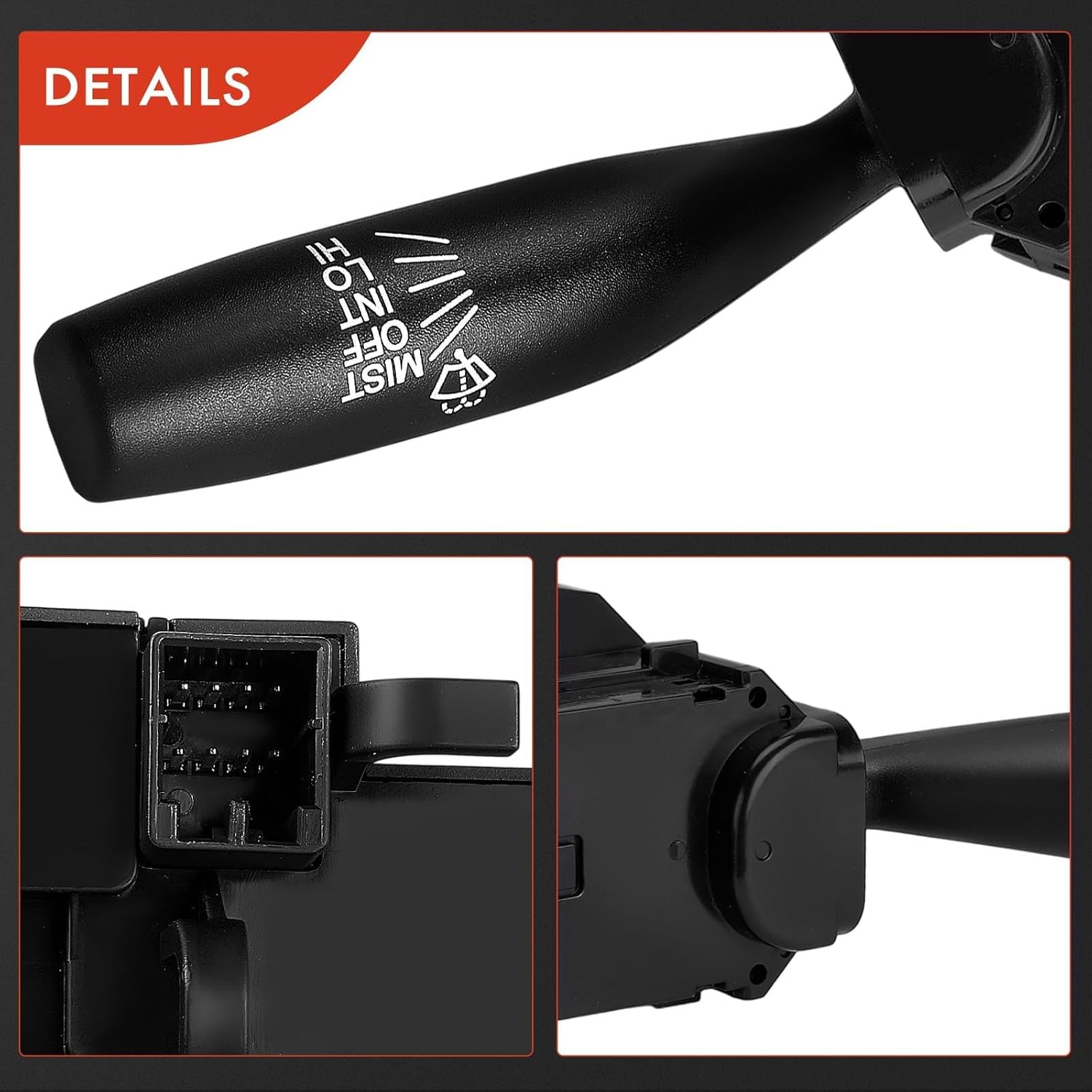 A-Premium Windshield Wiper and Washer Switch Assembly Compatible with Honda Accord 2003 2004 2005 2006 2007