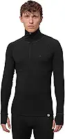Camisa Térmica Masculina De Manga Comprida De Lã Merino