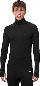 Camisa Térmica Masculina De Manga Comprida De Lã Merino
