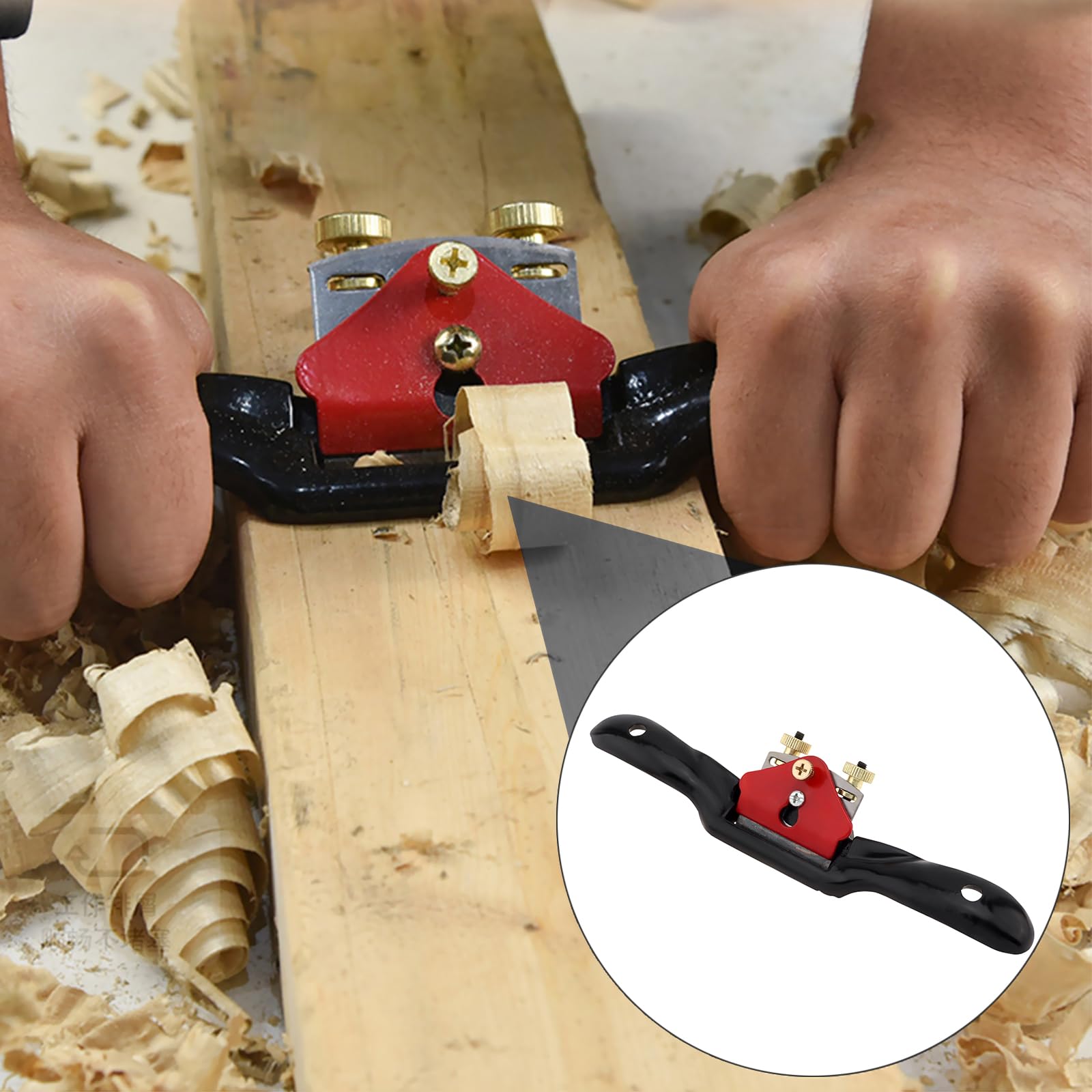 Set di utensili manuali per la lavorazione del legno, 7 pezzi, regolabili, portatili, per la lavorazione del legno, per la lavorazione del legno, per lavori in legno