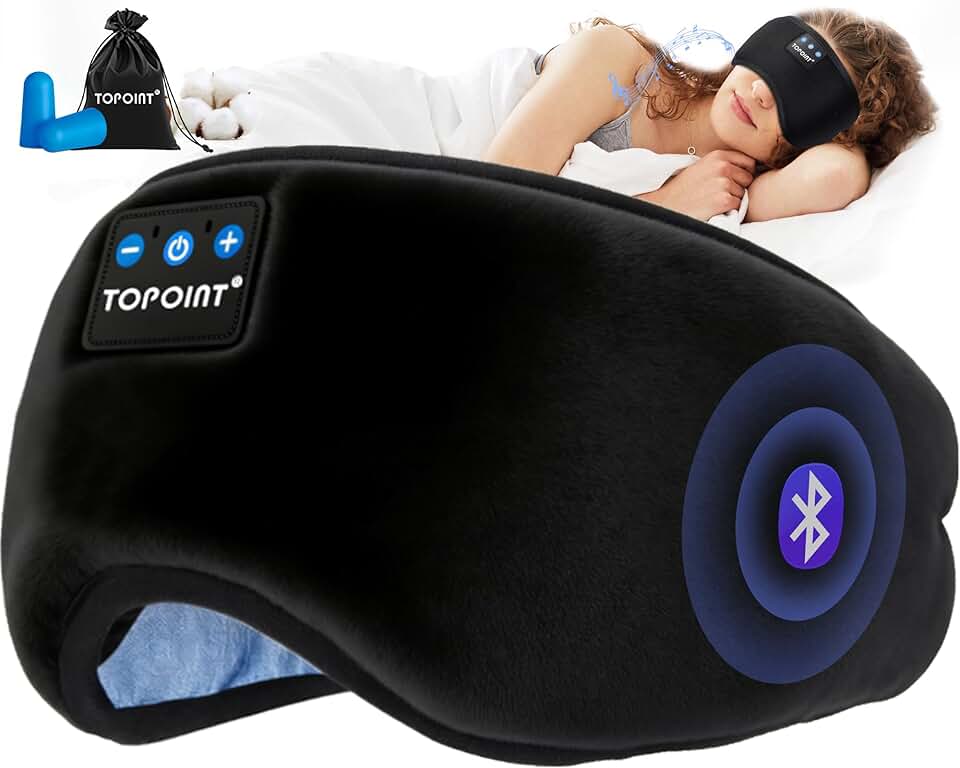 Bluetooth Sleep Mask with Headphones