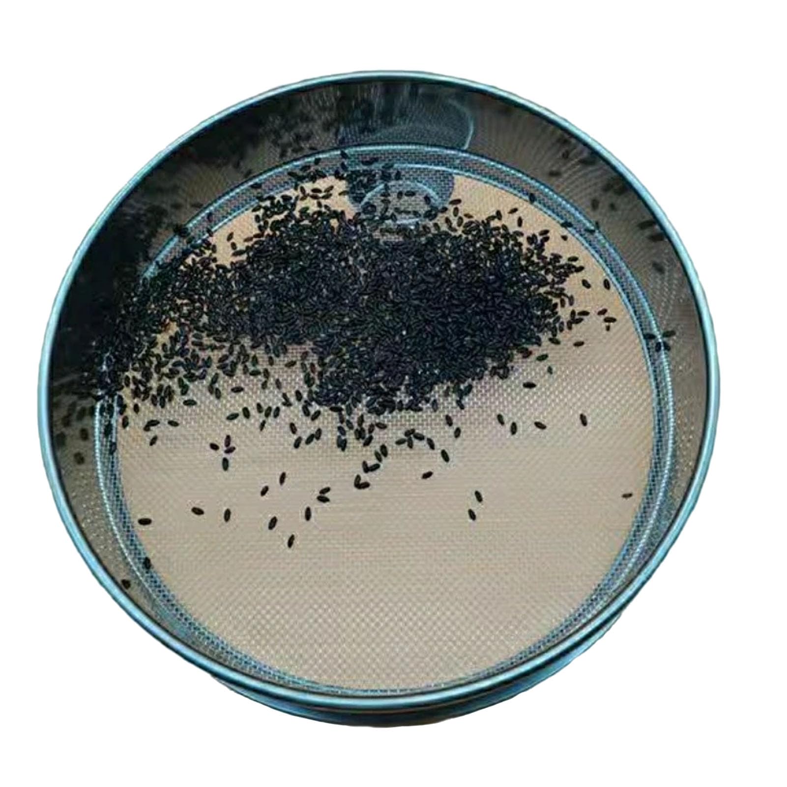 Garden Sieve,Soil Sieve,Lab Sieves,Pollen Sifter,Test Sieve,Flour Sieve Stainless Steel,Silver,Diameter 30 cm