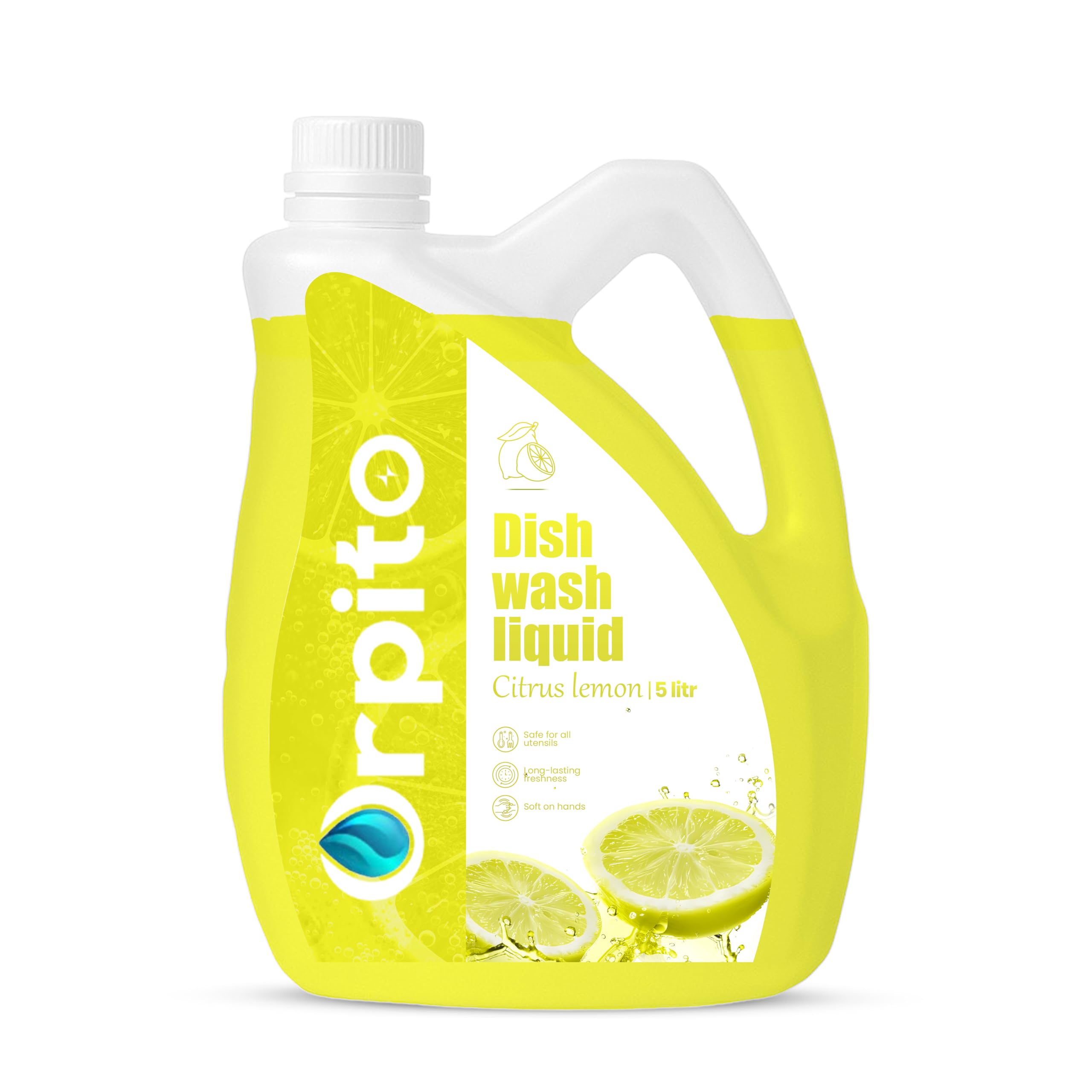 Citrus Lemon Dish Wash Liquid 5L | Heavy-Duty Grease Removal | Rich Foaming Gel | Safe for All Cookware | Fresh Fragrance | Long-Lasting Cleaning Power | Value Family Pack-image-11