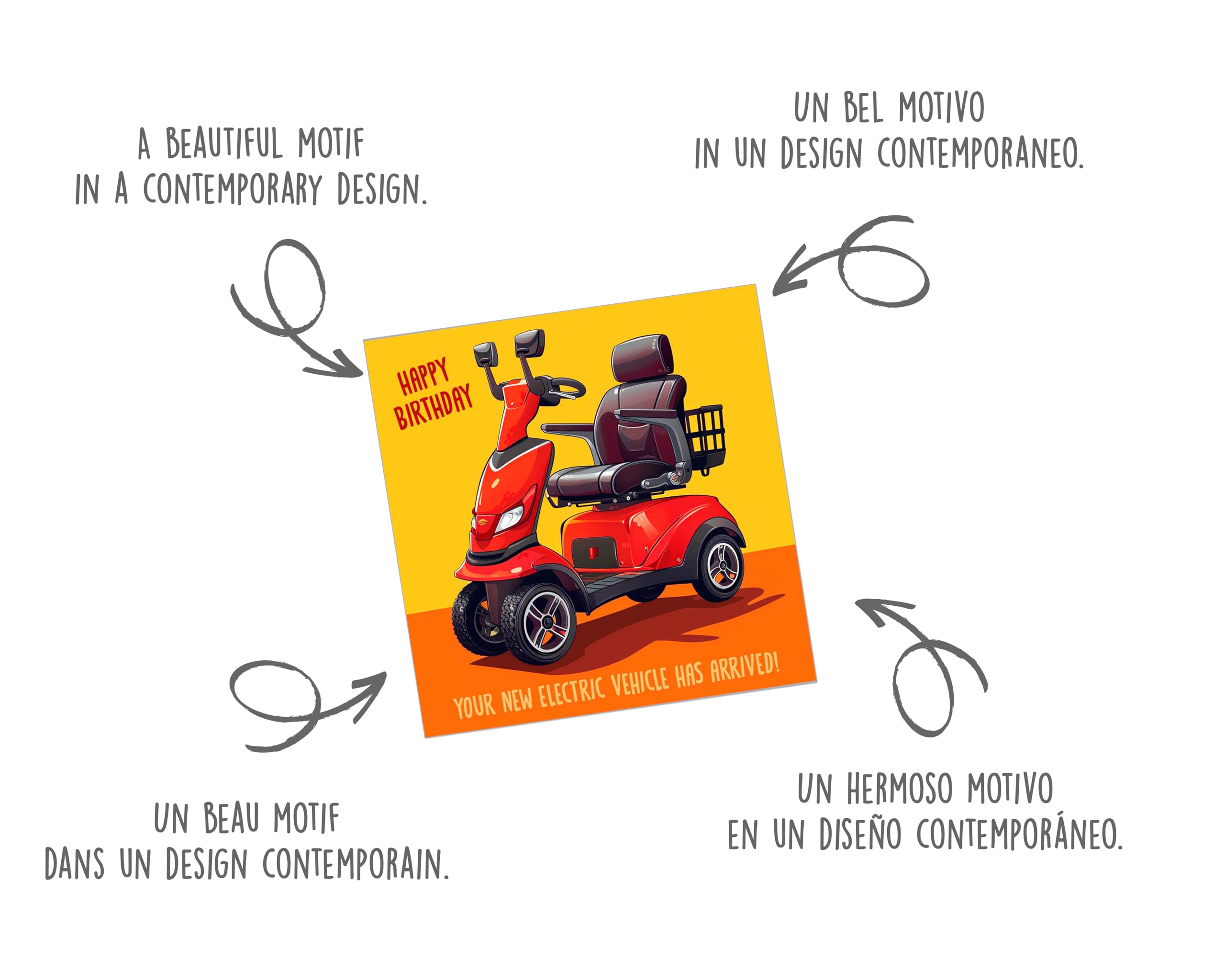 Edition Seidel Biglietto Auguri Quadrato 14,5 Cm Con Busta: Happy Birthday Originale E Divertente (GQ181 SW024) - 2