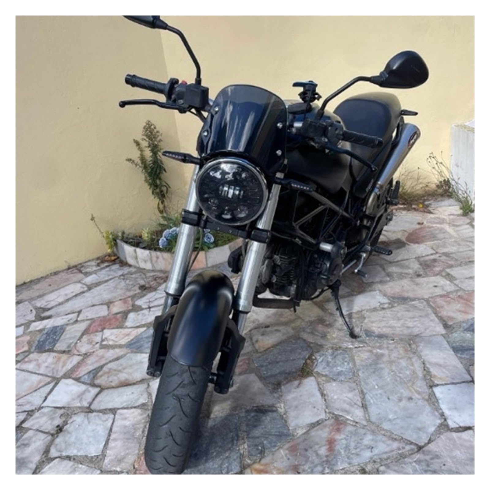 Deflettore Antive-nto Per Parabrezza Per Moto Universale Per Har&ley Per Hon&da Per Yam&aha Per Kawasaki Faro Da 5-7 Pollici Deflettori