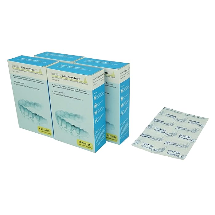 Buy iSonic® AlignerClean CTAR01x4, Ultrasonic Cleaning Tablet for daily cleaning of aligners