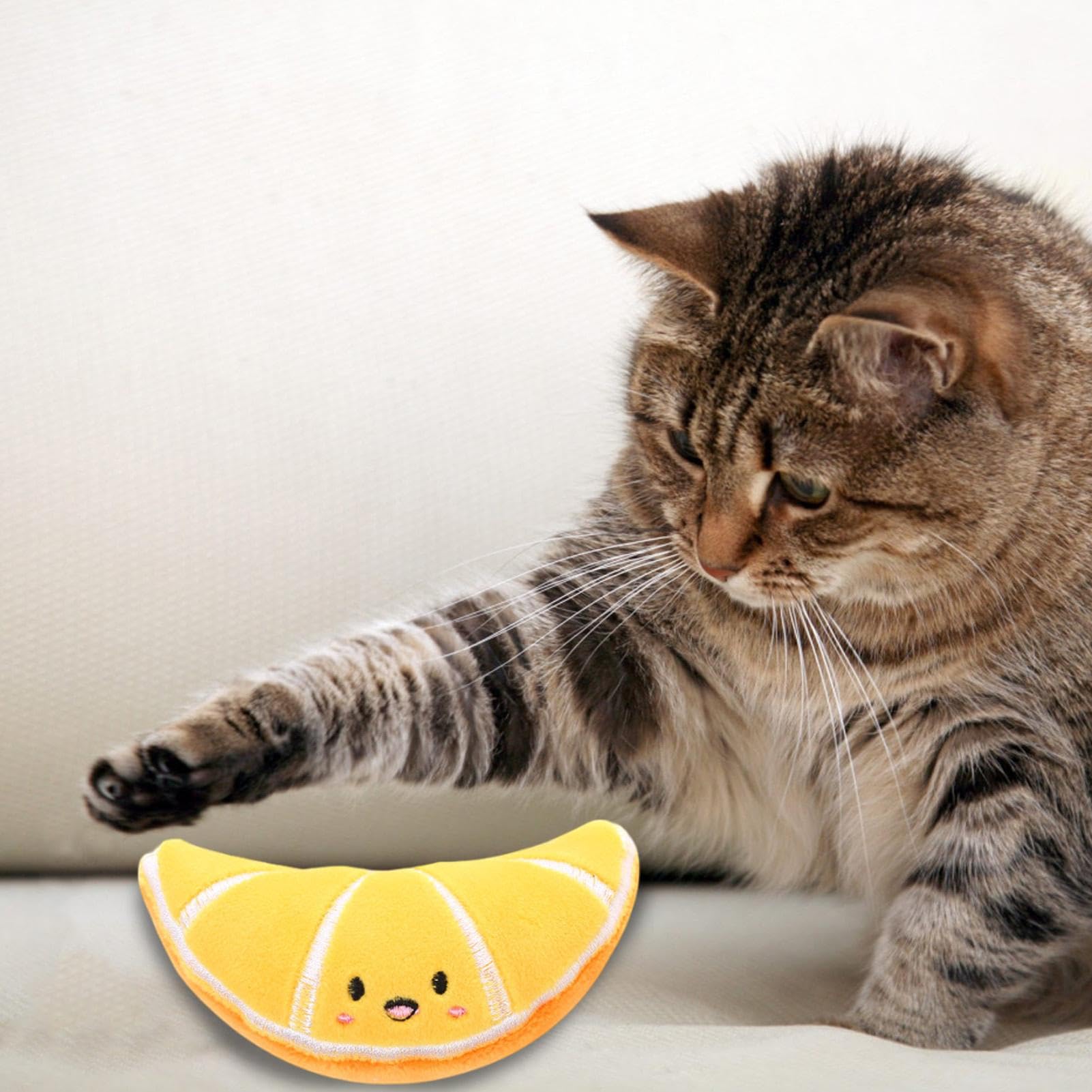 Giocattolo con erba gatta a banana, giocattoli con cuscino per gatti - Giocattoli interattivi con erba gatta per gatti a forma di frutta,Divertente giocattolo da masticare per gatti, giocattoli per la