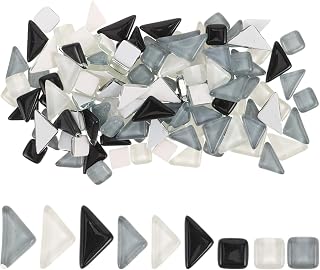 Xmas Irregular Glass Tiles 200g Bag for DIY Art Projects