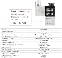 Heschen 2V025-08 Pneumatikus Szolenoid Szelep 220V AC PT1/4 Normál Zárt 4