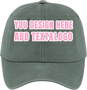 Custom Hat for Men Women Personalized Denim Caps Design Your Own Logo Hats Customizable Trucker Hat Print Embroidery