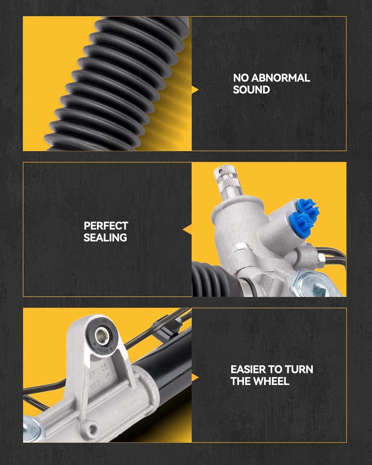 KAC Power Steering Rack and Pinion Assembly Replacement for 2000-2011 Impala 2005-2009 LaCrosse 2003-2005 Century 2003-2004 Regal, Complete Steering Rack and Pinion System Replace 22-186 26056808